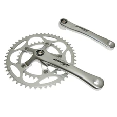 CHAINSET FOR ROAD BIKE- STRONGLIGHT 9/10 Speed IMPACT -SILVER- 172.5mm 52-34 (TAPERED SQUARE 107mm)