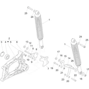 Suspension arrière - Amortisseur/s