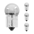 AMPOULE/LAMPE STANDARD 12V 10W CULOT BA15s NORME R10W GRAISSEUR CHROME/ROUGE (CLIGNOTANT) (x4) **  -REPLAY-