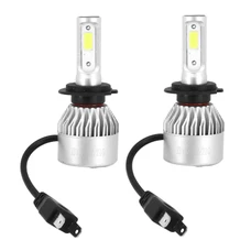 AMPOULE/LAMPE A LED H7 12V CULOT PX26D 8000 LUMENS 6500K AVEC VENTILATEUR DE REFOIDISSEMENT ALU (CODE/PHARE) (VENDU PAR 2 ) -SELECTION P2R