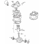 Arbre moteur - Cylindre - Piston