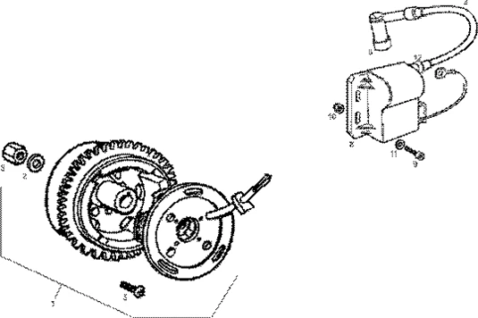 Volant magnetique