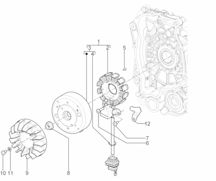 Volant magnetique