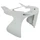 CARENAGE/TABLIER AV SCOOT ADAPTABLE MBK 50 NITRO 1997>2012/YAMAHA 50 AEROX 1997>2012 BLANC BRILLANT (INFERIEUR)  -P2R-