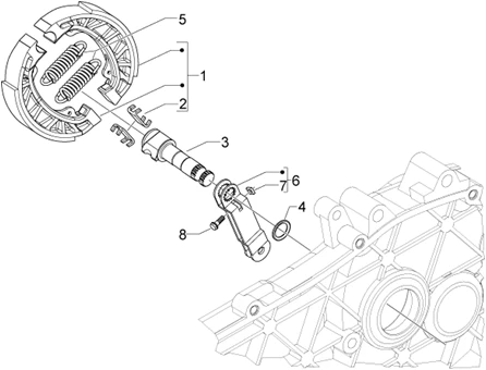 Frein posterieur - Mâchoire