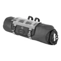 SACOCHE DE CINTRE/GUIDON VELO WATERPROOF SKUAD NOIR FIXATION VELCROS AVEC PORTE CARTE (59X23cm - 10 LITRES)