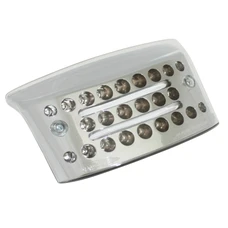 FEU ARRIERE SCOOT ADAPTABLE MBK 50 BOOSTER/YAMAHA 50 BWS 2004> TRANSPARENT A LEDS ET FIBRES OPTIQUES AVEC CLIGNOTANTS (HOMOLOGUE CE)  -REPLAY-