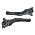 LEVIER DE FREIN ADAPTABLE MBK 50 NITRO / YAMHA 50 AEROX  CARBONE BRILLANT (PAIRE)  -REPLAY-