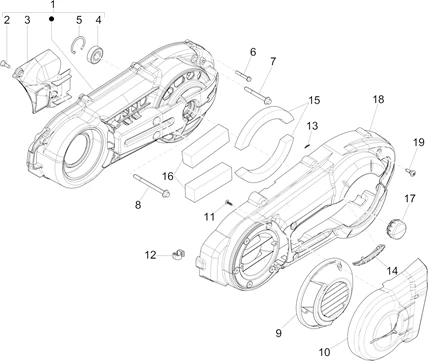 Couvercle carter - Refoidissement carter