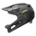 CASQUE VELO ENFANT ABUS VELOURS NOIR TAILLE S (48-55cm) REGLAGE MOLETTE