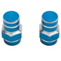 BOUCHON DE VALVE SCOOT/CYCLO REPLAY VS 6 PANS BLEU  (PAIRE)