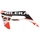 DECAL- FRONT LEFT COWL "PIAGGIO GENUINE PART" BLACK/RED - GILERA 50 SMT, RCR 2018> -2H002135