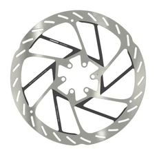BRAKE DISC-FOR MTB- 6 HOLES- SRAM HS2 203mm SILVER (RECTIFIED EDGE FOR SECURITY)