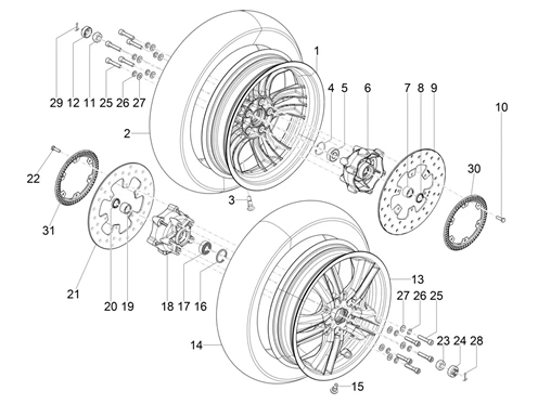 Roue avant