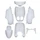 CARROSSERIE/CARENAGE SCOOT ADAPTABLE MBK 50 OVETTO 2002>2007/YAMAHA 50 NEOS 2002>2007 BLANC BRILLANT (KIT 7 PIECES) -P2R
