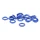JOINT THORIQUE / O-RING ELVEDES POUR VIS DE RACCORD DE PURGE POUR SHIMANO TSHIMANO DEORE, XT, XTR -BLEU- (VENDU A L'UNITE)