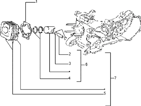 Ensemble cylindre-piston-axe de piston