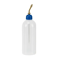 FLACON/BURETTE LABORATOIRE PRESSOL EN POLYETHYLENE TRANSPARENT  500ml  AVEC BEC LAITON (VENDU A L'UNITE)