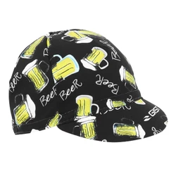 CASQUETTE VELO STYLE BIERE DECO NOIR / JAUNE -5951