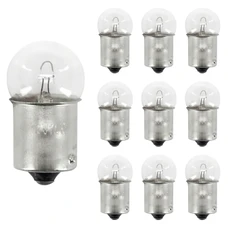 AMPOULE/LAMPE STANDARD 12V 10W CULOT BAU15s NORME RY10W GRAISSEUR ERGOTS DECALES BLANC (CLIGNOTANT) (BOITE DE 10)  -P2R-