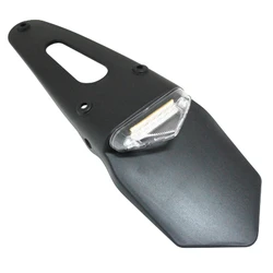 LICENSE PLATE HOLDER +MUD FLAP + LEDS TAILLIGHT REPLAY ECO TRANSPARENT - CEE APPROVED (L 328mm / H 55mm / Wd 110mm)