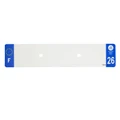 PLASTIC STRIP FOR BLANK PVC LICENSE PLATE (CAR FORMAT 520X110)-DEPT 26/EUROPE (SOLD PER UNIT)