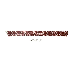 CHAIN FOR BICYCLE -  1/3 SPEED.YBN S410- PAINTED RED 112 LINKS (FIXIE / SINGLESPEED)