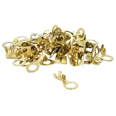 COSSE ELECTRIQUE LAITON NON ISOLEE OEILLET 10.2 x 32.4 A SERTIR (VENDU AU SACHET DE 50 PIECES) -SELECTION P2R