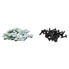 AGRAFE DE CARROSSERIE/CARENAGE/CAPOTAGE DIAM 4mm AVEC VIS 4 x 14 mm (SACHET DE 25 PIECES)  -SELECTION P2R-