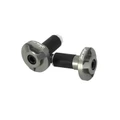 EMBOUT DE GUIDON YASUNI PRO RACE ALU CNC GRIS DIAM 17 mm POUR GUIDON 22,2 mm (PAIRE)