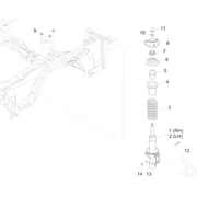 Suspension avant - Amortisseur/s