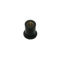 ECROU (M5) AVEC INSERT CAOUTCHOUC ORIGINE PIAGGIO COMMUN A LA GAMME DERBI, APRILIA ET MOTO-GUZZI  -AP8120531-