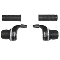 GEAR SHIFTERS SET-FOR MTB- P2R -INDEXED- TYPE GRIPSHIFT 7 speed WITH HANDLES (PAIR). Revoshift