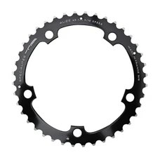 CHAINRING FOR ROAD BIKE- 5 Arms- 38T.Ø 130 MIDDLE- ALUMINIUM BLACK- 7075 TA ALIZE (SHIMANO TYPE)8/9/10 Speed