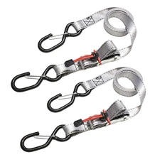 SANGLE A BOUCLE AUTOBLOQUANTE MASTERLOCK LARGEUR 25mm LONGUEUR 1,80M GRIS CAPACITE D'ARRIMAGE 250kg (VENDU A LA PAIRE)  -CERTIFICATION TUV-