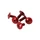 VIS TETE BOMBEE DE CARROSSERIE/CARENAGE/CAPOTAGE DIAM 6 x 15 mm ROUGE (VENDU PAR 6) -SELECTION P2R