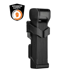 ANTIVOL VELO PLIABLE/PLIANT AXA FOLD 110 L 110 cm NOIR AVEC SUPPORT ET COMPARTIMENT POUR AIR TAG INTEGRE (MAILLON 3 mm) - SECURITE NIVEAU 9/15
