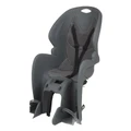 PORTE BEBE/SIEGE ENFANT ARRIERE DIEFFE BY POLISPORT A FIXER SUR PORTE BAGAGE GRIS COUSSIN GRIS (9 A 22Kgs) AVEC PLAQUE FIXE SUR PORTE BAGAGE HOMOLOGUE EN 14344 - COMPATIBLE LEADER FOX