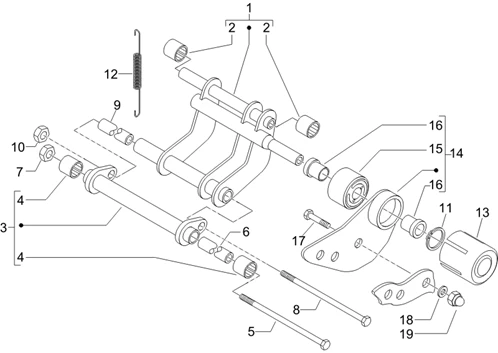 Bras oscillant