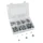 ECROU 6 PANS NYLSTOP/FREIN  M3 / M4 / M5 / M6 / M8 / M10 / M12  (ASSORTIMENT)  (BOITE DE 320 PIECES)  -P2R-