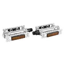 FLAT PEDAL FOR URBAN BIKE- "VINTAGE" NEWTON 365 STEEL - CHROME (PAIR)