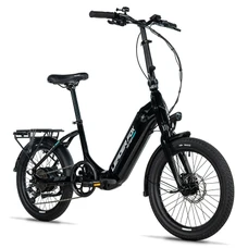 VELO ELECTRIQUE/VAE PLIANT CITY 20 LEADER FOX TIFTON 2026 MIXTE NOIR BRILLANT MAT 8V MOTEUR ROUE AR BAFANG 36V 45Nm BATTERIE 16Ah