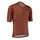 MAILLOT GIST HOMME PODIUM MANCHES COURTES ZIP TOTAL ROUGE BRIQUE M -5359