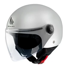 CASQUE JET MT STREET S UNI BLANC BRILLANT XL (ECE 22.06)