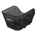 PANIER ARRIERE ACIER NID ABEILLE BASIL ICON MEDIUM NOIR FIXATION WSL SUR COTE PORTE BAGAGE IDEAL POUR E-BIKE/VAE (L38 x l23 x H21 cm) -FIXATION PAR VIS REGLABLE SUR FOND DU PANIER