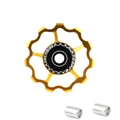 GALET DERAILLEUR TOOPRE 11 DENTS OR (VENDU A L'UNITE) -INCLUS RONDELLES 4 ET 5 mm