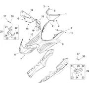 Protection centrale - Repose-pieds