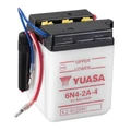 BATTERIE  6V  4 Ah 6N4-2A-4 YUASA CONVENTIONNELLE AVEC ENTRETIEN  (Lg71xL71xH96mm)