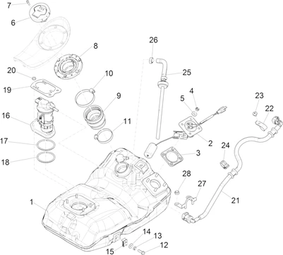 Réservoir carburant