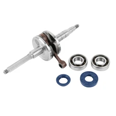 EMBIELLAGE/VILEBREQUIN SCOOT ADAPTABLE MBK 50 BOOSTER, STUNT/YAMAHA 50 BWS, SLIDER (AVEC ROULEMENTS + JOINTS) - TOP PERF TYPE ORIGINE- -TPQ